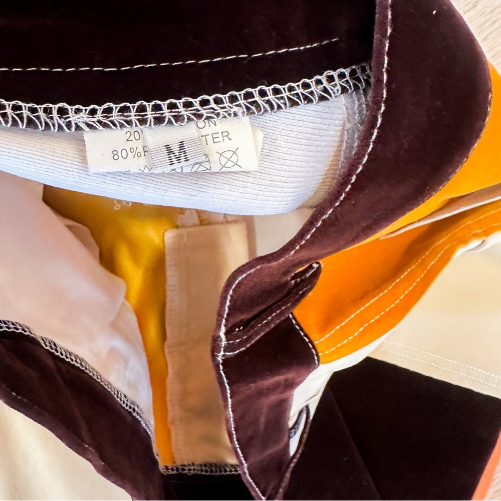 Colorblock Velvet Patchwork Pants - image 8